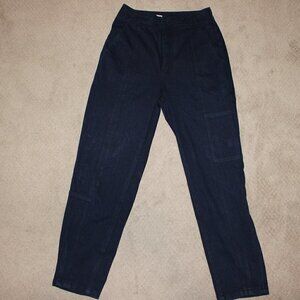 PILCRO Ultra High-Rise Relaxed Jogger Jeans Size 25 Dark Wash